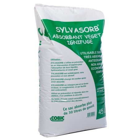 absorbant industriel végétal sylvasorb sac