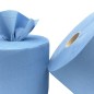 Bobine d'essuyage bleue 3 plis 500 F 24x33 cm - lot de 2 Bobine d'essuyage bleue 3 plis 500 F 24x33 cm - lot de 2