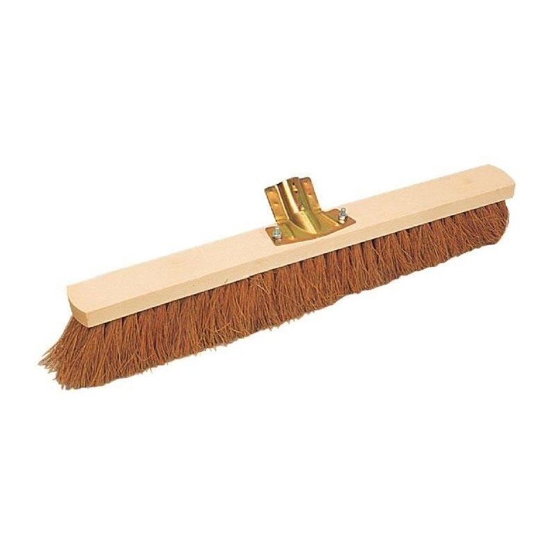 Balai coco - 100 cm - douille métal inclinée