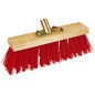 Balai cantonnier - 40 cm - vinyl rouge - douillé métal inclinée Balai cantonnier - 40 cm - vinyl rouge - douillé métal inclinée