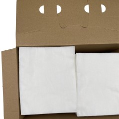 Chiffon non tissé Ecodoux BLANC 38x30 - CARTON DE 2X80