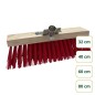 BALAI CANTONNIER 32 CM VINYL ROUGE - DOUILLE METAL INCLINEE BALAI CANTONNIER 32 CM VINYL ROUGE - DOUILLE METAL INCLINEE