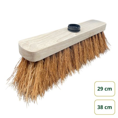 BALAI COCO 29 CM MONTURE BOIS - DOUILLE VIS