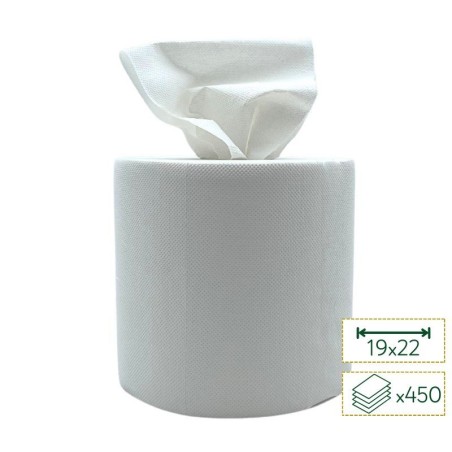Bobine d'essuyage blanche 450 F