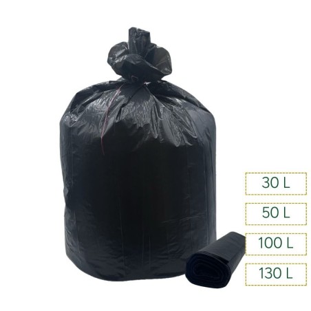 Sacs poubelle noir qualité supérieure – 30L à 130L pour professionnels