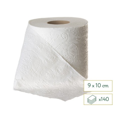 Papier hygiènique 2 plis - pure ouate blanc