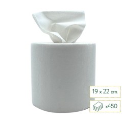 Bobine d'essuyage blanche 450 F