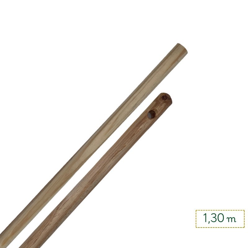 Manche en bois diamètre 24 - 1.30m