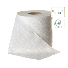 Papier hygiènique 2 plis - pure ouate blanc