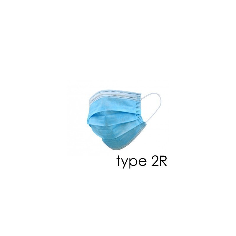 Boîte de 50 masque de protection avec lanière type 2R Boîte de 50 masque de protection avec lanière type 2R