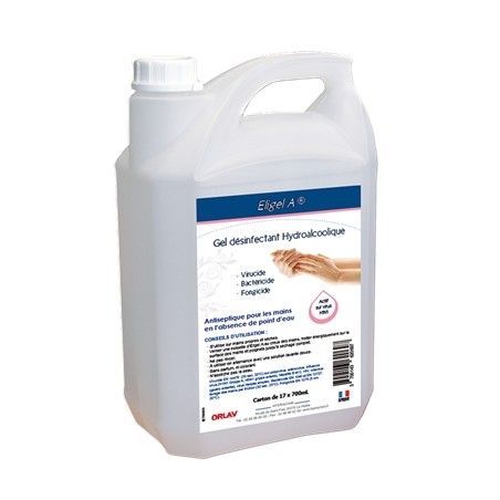 GEL DESINFECTANT HYDROALCOOLIQUE - ELIGEL A - BIDON 5 L