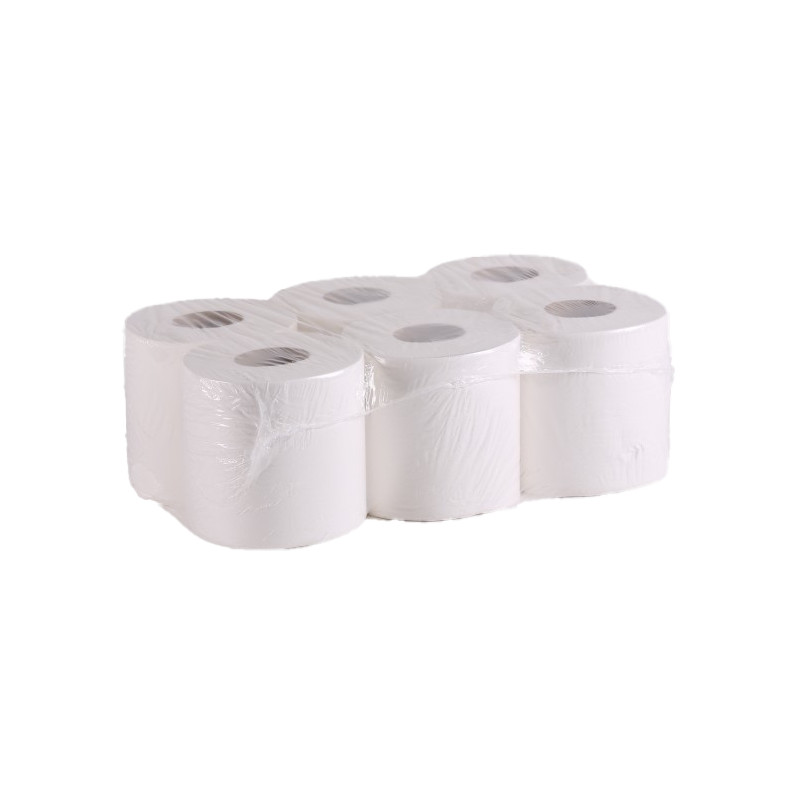 Bobine d'essuyage blanche autocut - 150m x 0.20 - colis de 6 Bobine d'essuyage blanche autocut - 150m x 0.20 - colis de 6