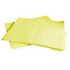 Absorbant produit chimique jaune feuilles 41X51 CM - Trimatex