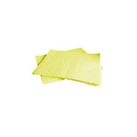 Absorbant produit chimique jaune feuilles 41X51 CM - Trimatex