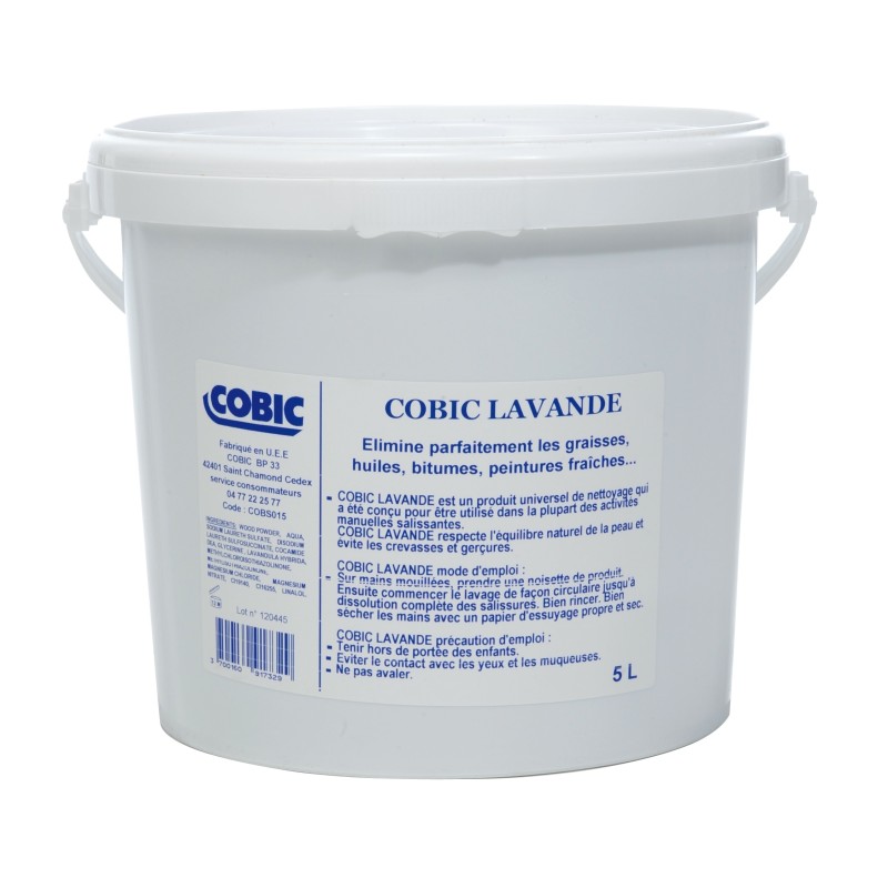 SAVON POUDRE NATUREL COBIC LAVANDE - SEAU 5L SAVON POUDRE NATUREL COBIC LAVANDE - SEAU 5L