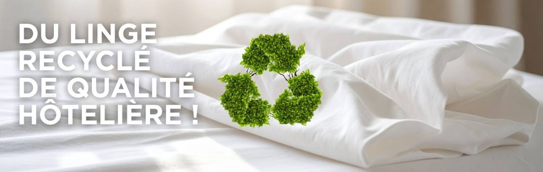 Linge de lit recyclé de qualité